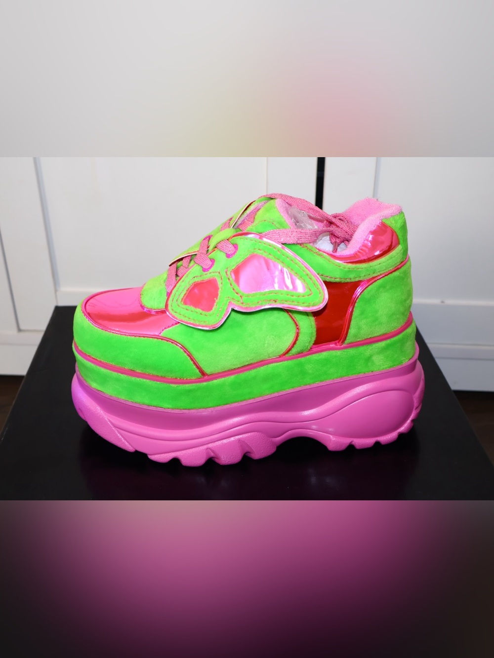 current mood / womens platform shoes Groovy Butterfly Platform Sneakers